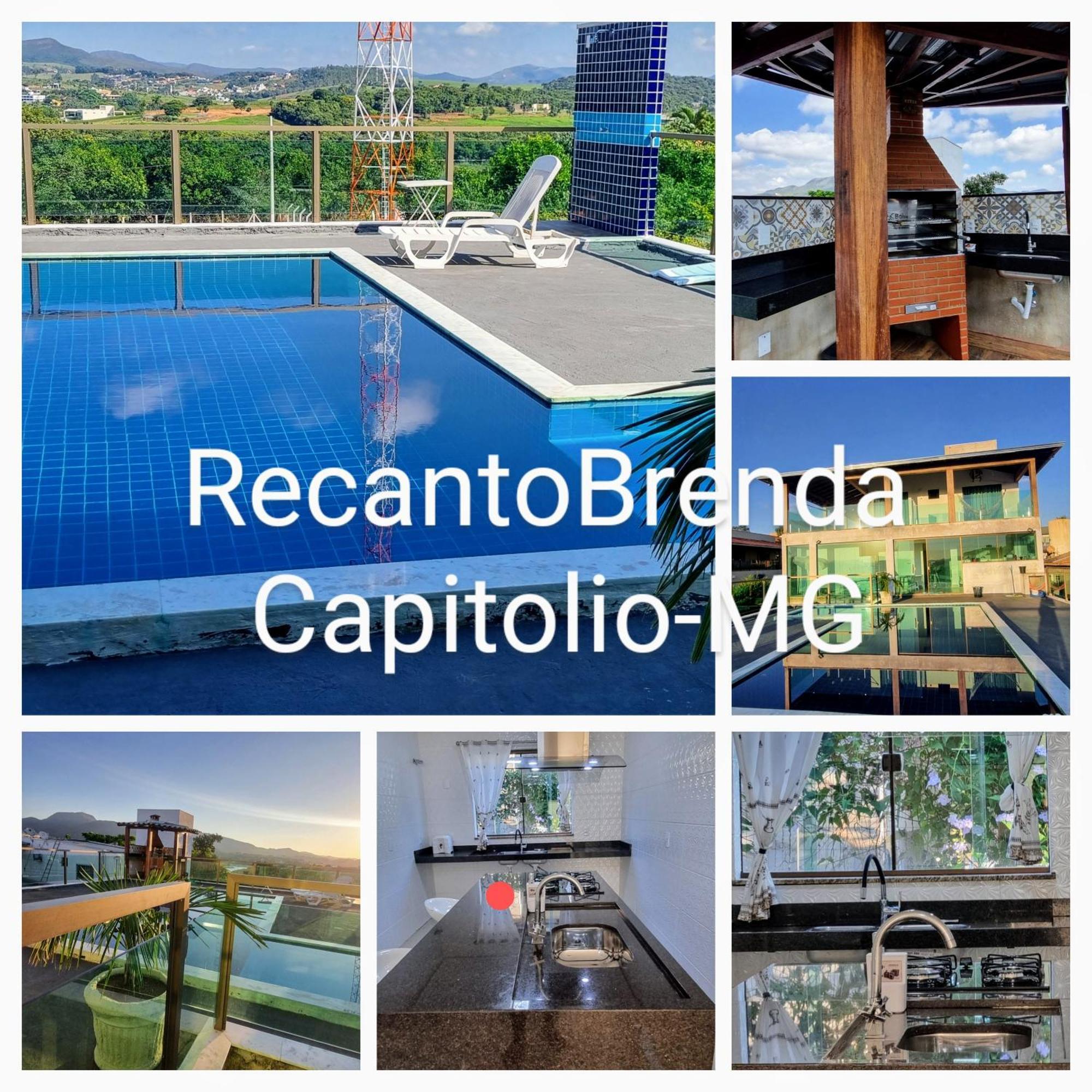 Recanto Brenda - Casa Luxo Capitolio Com Vista Pro Lago, Escarpas E Morrochapeu Eksteriør billede